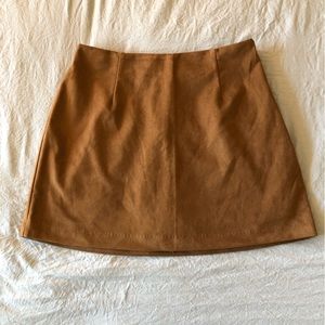 Abercrombie Vegan Suede Mini Skort NWOT